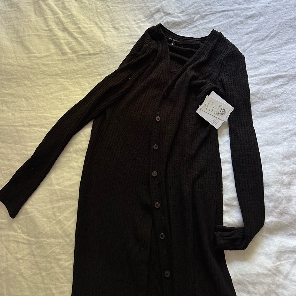 NWT - Black Beyond Yoga Long Cardigan